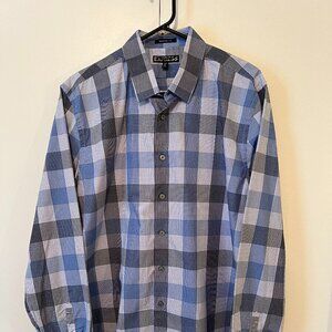 Men's Express Casual Button Down Shirt, Size XL,  17-17 1/2, Modern Fit